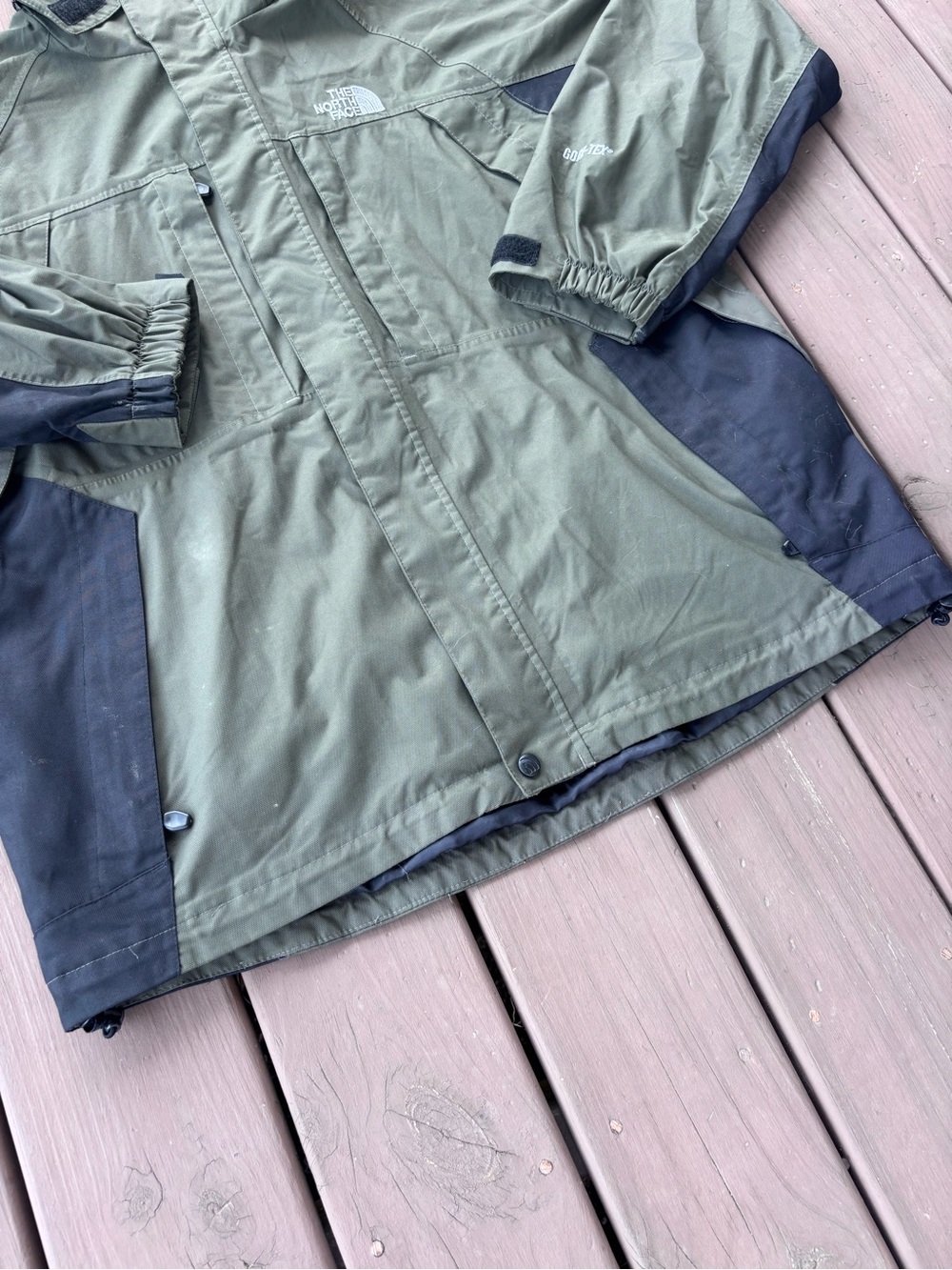 North Face Summit Series Gore-Tex Jacket Sz XL Olive - Picture 4 of 8